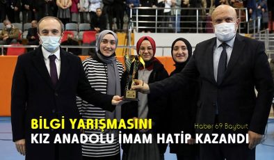 Bilgi Yarışmasını Kız Anadolu İmam Hatip Lisesi Kazandı