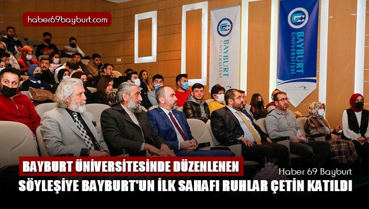 Bayburt Üniversitesinde Düzenlenen Söyleşiye Bayburt’un İlk Sahafı Ruhlar Çetin Katıldı