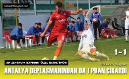 An Zentrum Bayburt Özel İdare Spor Antalya Deplasmanından da 1 Puan Çıkardı