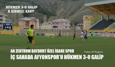 An Zentrum Bayburt Özel İdare Spor İç Sahada Afyonspor’u Hükmen 3-0 Galip