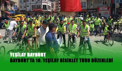 Yeşilay Bayburt Bayburt’ta 10. Yeşilay Bisiklet Turu Düzenledi