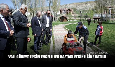 Vali Cüneyt Epcim Engelliler Haftası Etkinliğine Katıldı