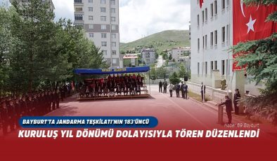 Jandarma Teşkilatı’nın 183’üncü Kuruluş Yıl Dönümü Dolayısıyla Tören Düzenlendi.