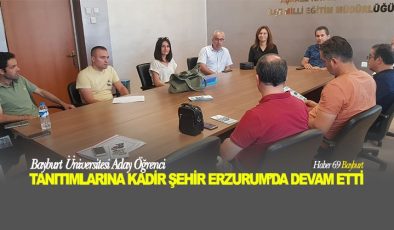 Bayburt Üniversitesi Aday Öğrenci Tanıtımlarına Kadim Şehir Erzurum’da Devam Etti