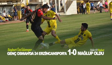 Bayburt Özel İdarespor Genç Osman’da 24 Erzincanspor’a 1-0 Mağlup Oldu