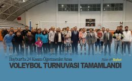 Bayburt’ta 24 Kasım Öğretmenler Arası Voleybol Turnuvası Tamamlandı