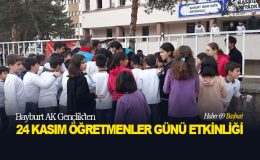 Bayburt AK Gençlik’ten 24 Kasım Öğretmenler Günü Etkinliği