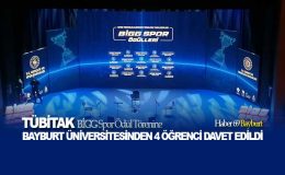 TÜBİTAK BİGG Spor Ödül Törenine Bayburt Üniversitesinden 4 Öğrenci Davet Edildi