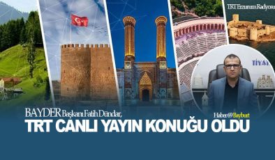 BAYDER Başkanı Fatih Dündar, TRT Canlı Yayın Konuğu Oldu