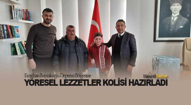 Emirhan Bayrakoğlu Deprem Bölgesine Yöresel Lezzetler Kolisi Hazırladı