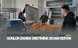 Bayburt Mesleki Anadolu Lisesi, Öğrencilere Günlük ekmek Üretimine Devam Ediyor