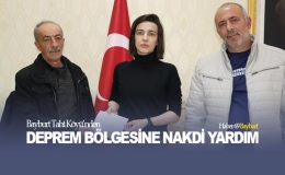 Bayburt Taht köyünden, Deprem Bölgesine Nakdi Yardım