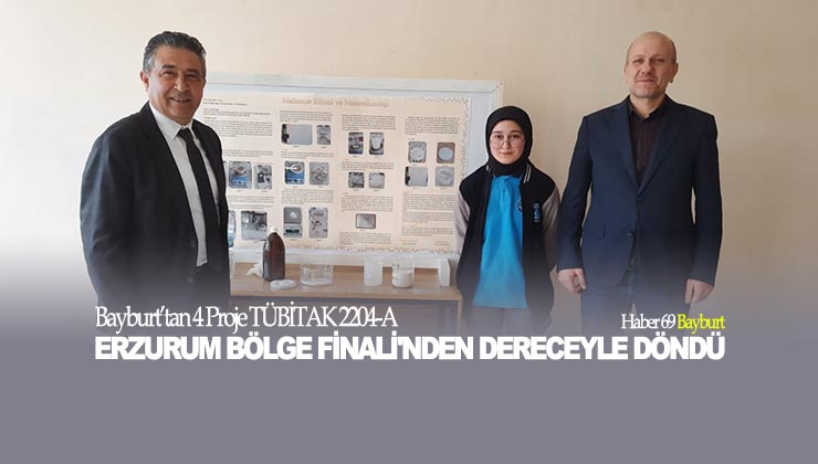 Bayburt’tan 4 Proje TÜBİTAK 2204-A Erzurum Bölge Finali’nden Dereceyle Döndü