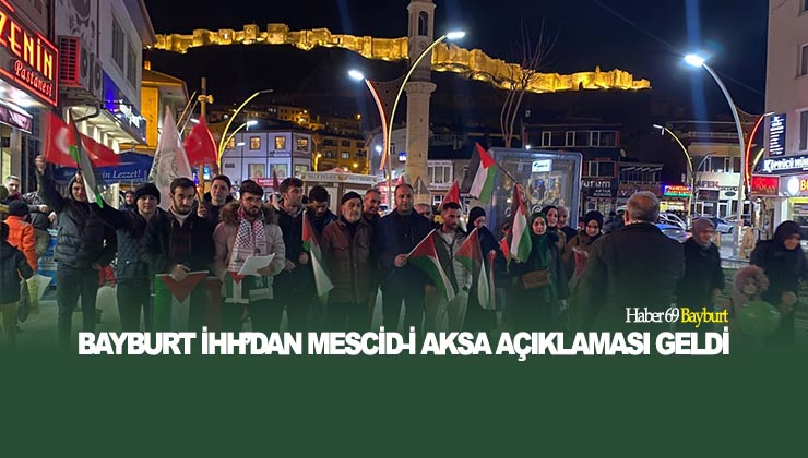 Bayburt İHH’dan Mescid-i Aksa Açıklaması Geldi