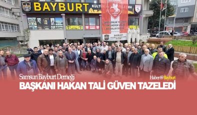 Samsun Bayburt Derneği Başkanı Hakan Tali Güven Tazeledi