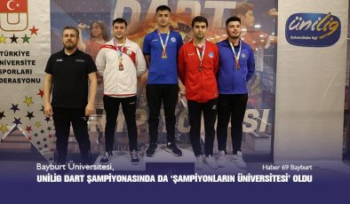 Bayburt Üniversitesi, UniLig Dart Şampiyonasında da ‘Şampiyonların Üniversitesi’ Oldu