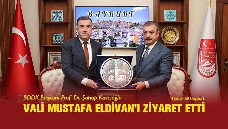 BDDK Başkanı Kavcıoğlu Vali Mustafa Eldivan’ı Ziyaret Etti.