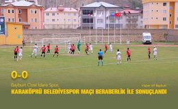 Bayburt Özel İdare Spor-Karaköprü Belediyespor Maçı Beraberlik İle Sonuçlandı