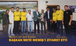 Bayburt Atlı Spor Kulübü Başkan Mete Memiş’i Ziyaret Etti