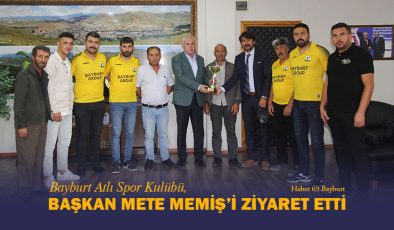 Bayburt Atlı Spor Kulübü Başkan Mete Memiş’i Ziyaret Etti