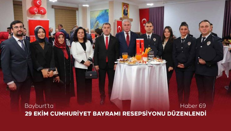 Bayburt’ta 29 Ekim Cumhuriyet Bayramı Resepsiyonu Düzenlendi