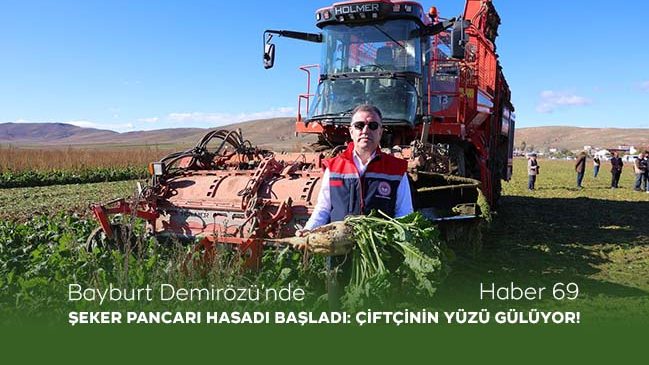 Bayburt Demirözü’nde Şeker Pancarı Hasadı Başladı: Çiftçinin Yüzü Gülüyor!