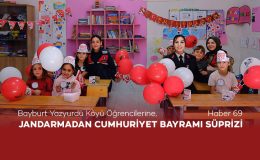 Bayburt Yazyurdu Köyü Öğrencilerine, Jandarmadan Cumhuriyet Bayramı Sürprizi!