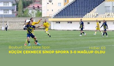 Bayburt Özel İdare Spor, Küçük Çekmece Sinopspor’a 3-0 Mağlup Oldu