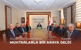 Bayburt Valisi Mustafa Eldivan, Muhtarlarla bir Araya Geldi