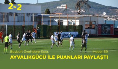 Bayburt Özel İdare Spor, Ayvalıkgücü İle Puanları Paylaştı