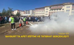 Bayburt’ta Afet Eğitimi ve Tatbikat Gerçekleşti