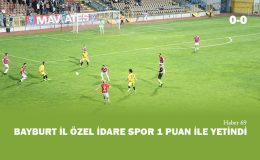 Bayburt Özel İdare Spor 1 Puan İle Yetindi