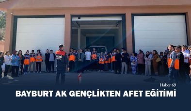 Bayburt AK Gençlikten Afet Eğitimi