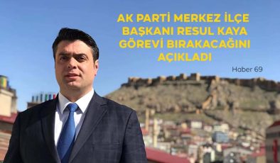 AK Parti Bayburt Merkez İlçe Başkanı Resul Kaya, Görevi Bırakacağını Açıkladı