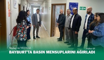 Yeşilay ve YEDAM Bayburt’ta Basın Mensuplarını Ağırlardı