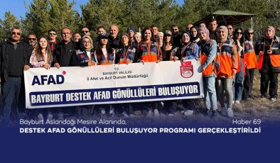 Bayburt Aslandağı Mesire Alanında, Destek AFAD Gönüllüleri Buluşuyor Programı Gerçekleştirildi