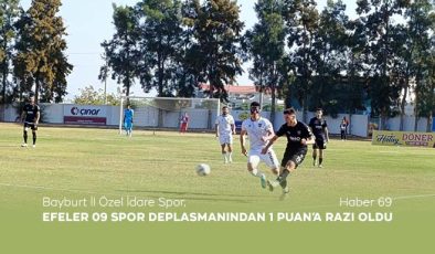 Bayburt İl Özel İdare Spor, Efeler 09 Spor Deplasmanından 1 Puan’a Razı Oldu