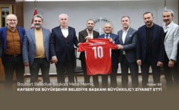 Bayburt Belediye Başkanı Mete Memiş, Kayseri’de Büyükşehir Belediye Başkanı Memduh Büyükkılıç’ı Ziyaret Etti