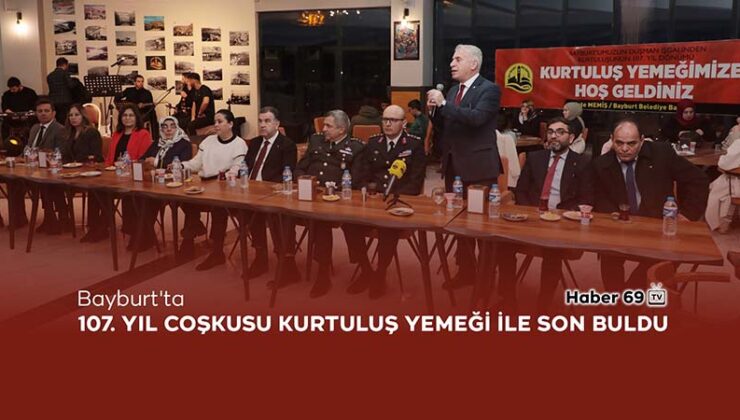 Bayburt’ta 107. Yıl Coşkusu Kurtuluş Yemeği ile Son Buldu