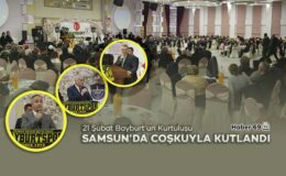 21 Şubat Bayburt’un Kurtuluşu Samsun’da Coşkuyla Kutlandı