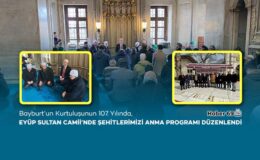 Bayburt Şehitleri İstanbul Eyüp Sultan Camii’nde Yad Edildi