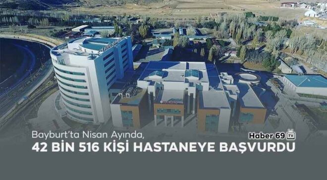 Bayburt’ta Nisan Ayında, 42 Bin 516 kişi hastaneye başvurdu