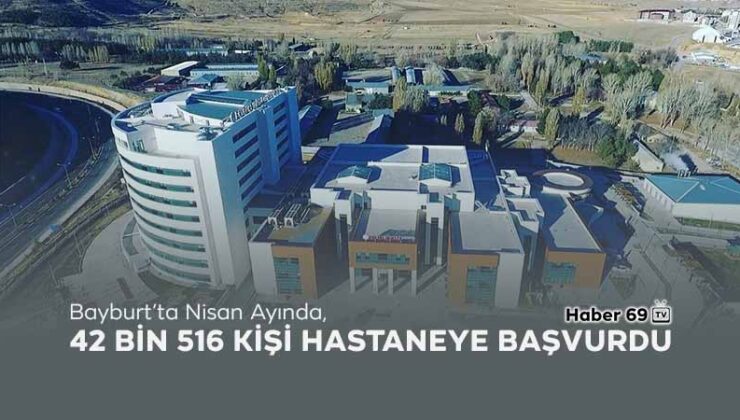 Bayburt’ta Nisan Ayında, 42 Bin 516 kişi hastaneye başvurdu