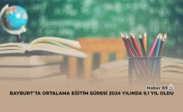 Bayburt’ta Ortalama Eğitim Süresi 2024 Yılında 9,1 Yıl Oldu