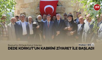 Bayburt’ta 29. Dede Korkut Şölenleri, Dede Korkut’un kabrini ziyaret ile başladı