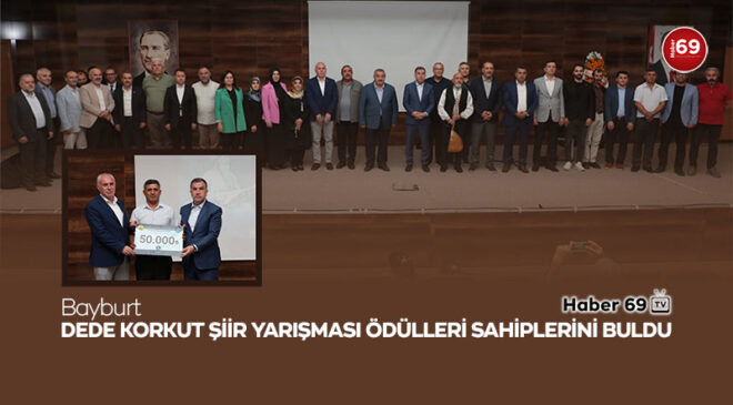 Bayburt Dede Korkut Şiir Yarışması Ödülleri Sahiplerini Buldu