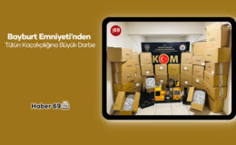 Bayburt Emniyeti’nden Tütün Kaçakçılığına Büyük Darbe