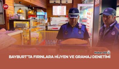 Bayburt’ta Fırınlara Hijyen ve Gramaj Denetimi